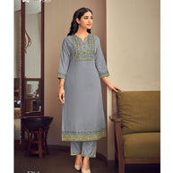 Laxmipati  Misthi Vol.01 Spun Base Mid Grey Kurti With Pant