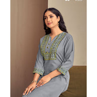 Laxmipati  Misthi Vol.01 Spun Base Mid Grey Kurti With Pant