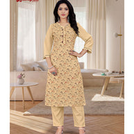 Laxmipati  Parvathi Vol.2 Spun Base Fabric Hubbard Squash Straight Cut Kurti With Pant