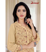 Laxmipati  Parvathi Vol.2 Spun Base Fabric Hubbard Squash Straight Cut Kurti With Pant