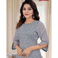 Laxmipati  Parvathi Vol.2 Spun Base Fabric Deep Sea Straight Cut Kurti With Pant