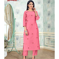 Laxmipati  Damini Chandery Base Fabric Pink Kurta With Pant