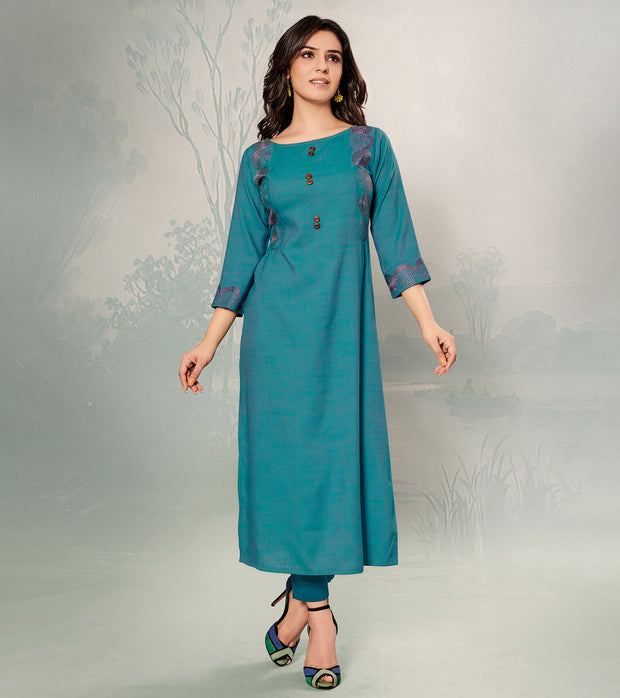 Laxmipati Cotton  Multicolor Kurti