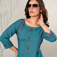 Laxmipati Cotton  Multicolor Kurti