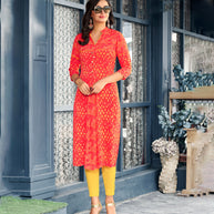 Laxmipati Polygenic Crepe with Georgette Touch Multicolor Kurti