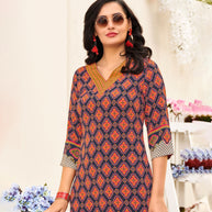 Laxmipati Polygenic Crepe with Georgette Touch Multicolor Kurti
