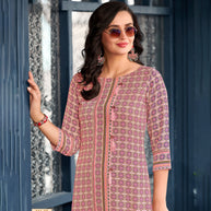 Laxmipati Polygenic Crepe with Georgette Touch Multicolor Kurti